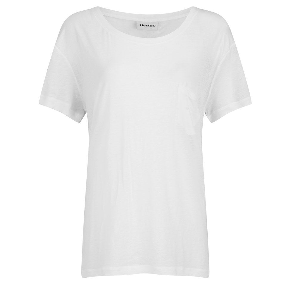 Gestuz Women's Jive Short Sleeve Top - Bright White