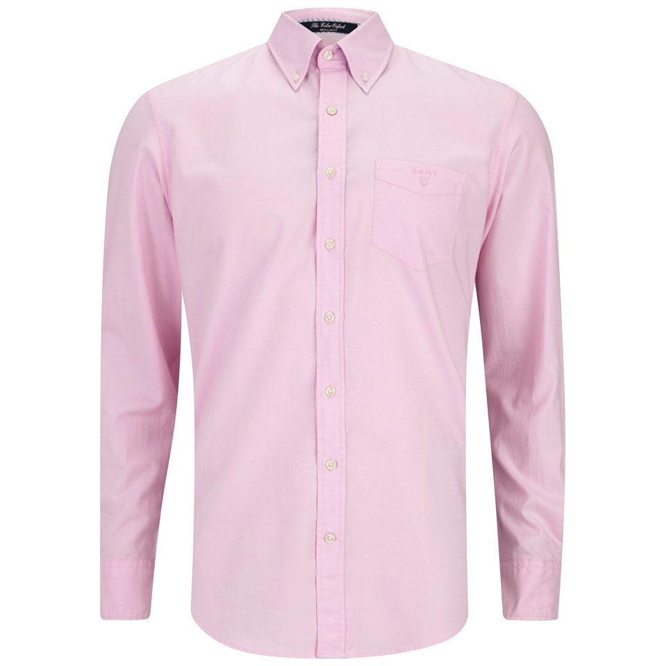 GANT Men's Colour Oxford Long Sleeve Shirt - Pink