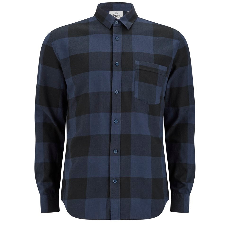 Cheap Monday Men's Neo Flannel Shirt - Indigo Check
