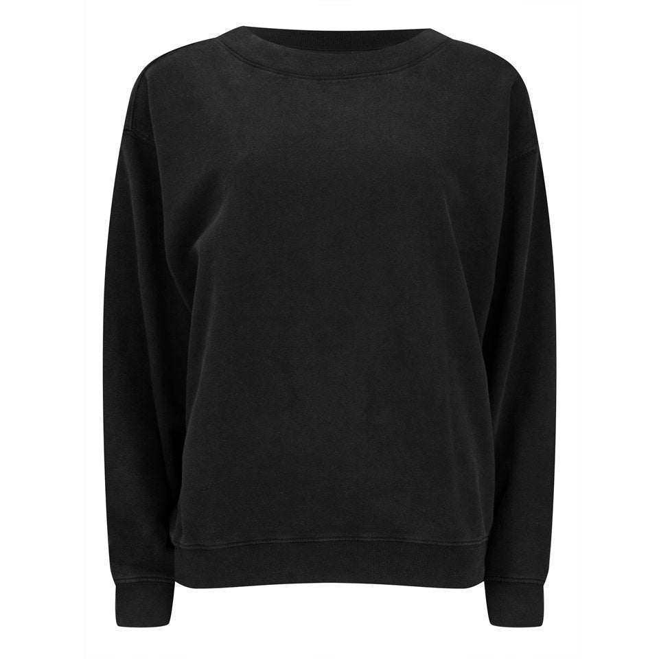 Cheap Monday Women's Extend Sweatshirt - Used Black Cotton Terry