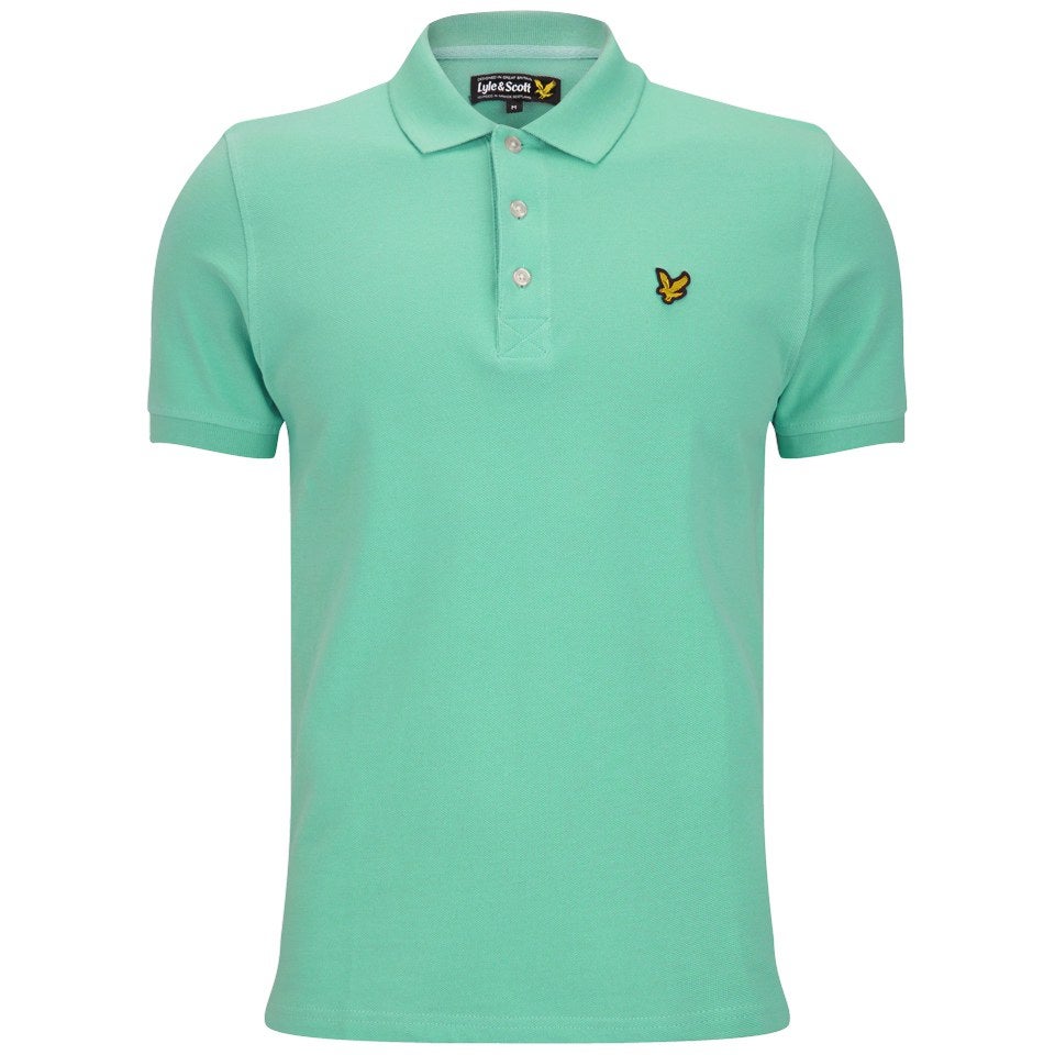 Lyle & Scott Men's Plain Pique Polo Shirt - Vert Green