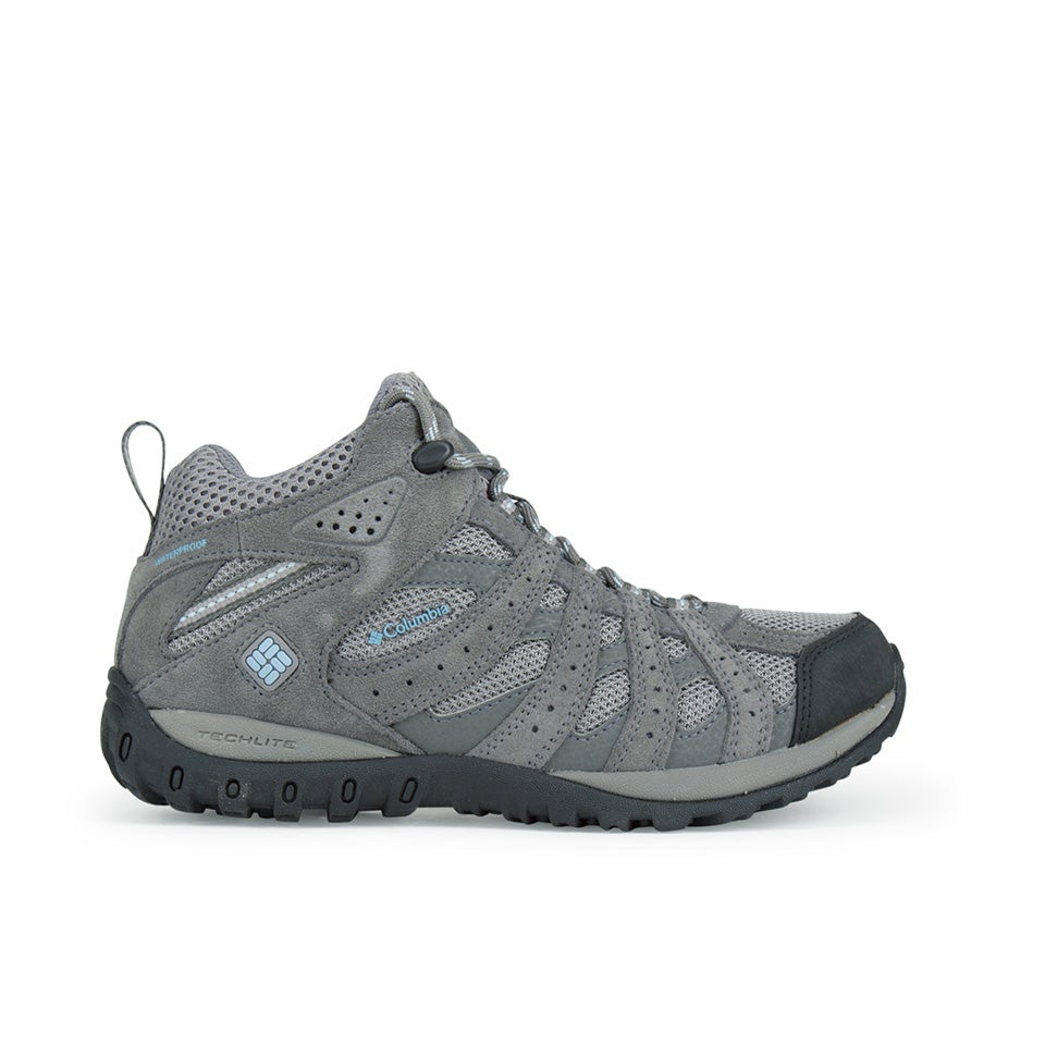 Columbia Women's Redmond Mid Waterproof Hiking Boots Light Grey/Sky