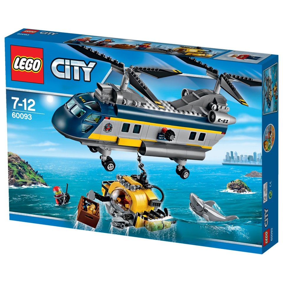 Forgænger korn modvirke LEGO City: Deep Sea Helicopter (60093) Toys - Zavvi US