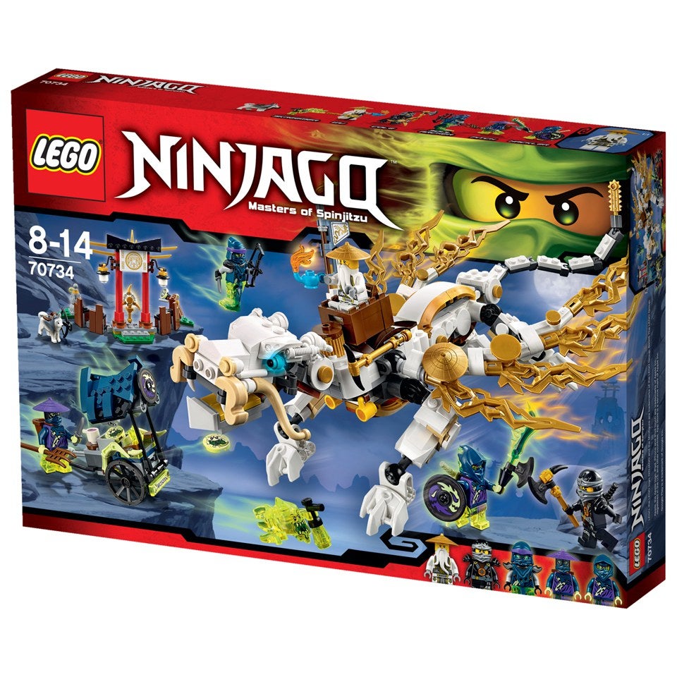 door elkaar haspelen Vel Auroch LEGO Ninjago: De draak van Meester Wu (70734) | Zavvi.nl
