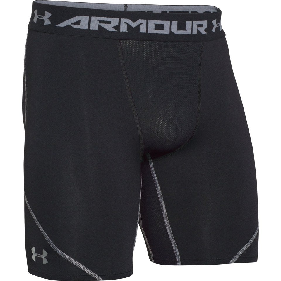 Under Armour Men's Heat Gear Armourstretch Compression Training Shorts - Black/Graphite