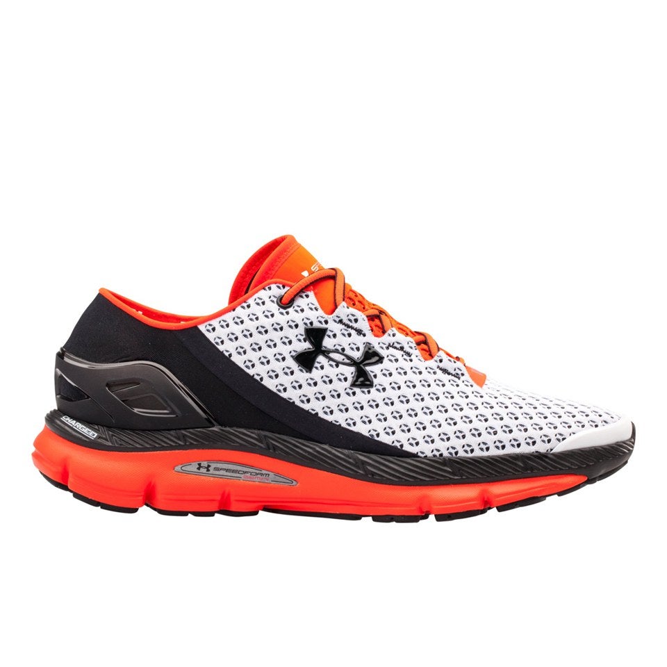 Armour Men's Speedform Running Shoes - White/Bolt Orange/Black Sports & Leisure - Zavvi US