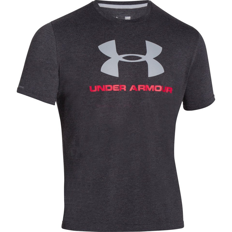 Under Armour Men's Sportstyle Logo T-Shirt - Black/Red/Steel