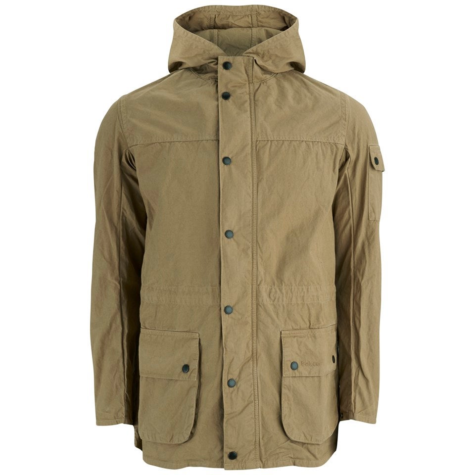 Barbour Men's Overdyed Durham Casual Jacket - Beige - Free UK Delivery ...