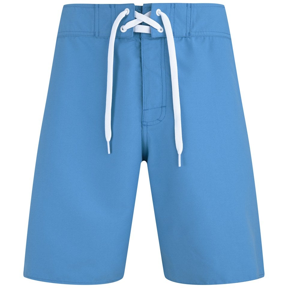 Animal Mens 20 Inch Bodella Fixed Waist Board Shorts - Mid Blue
