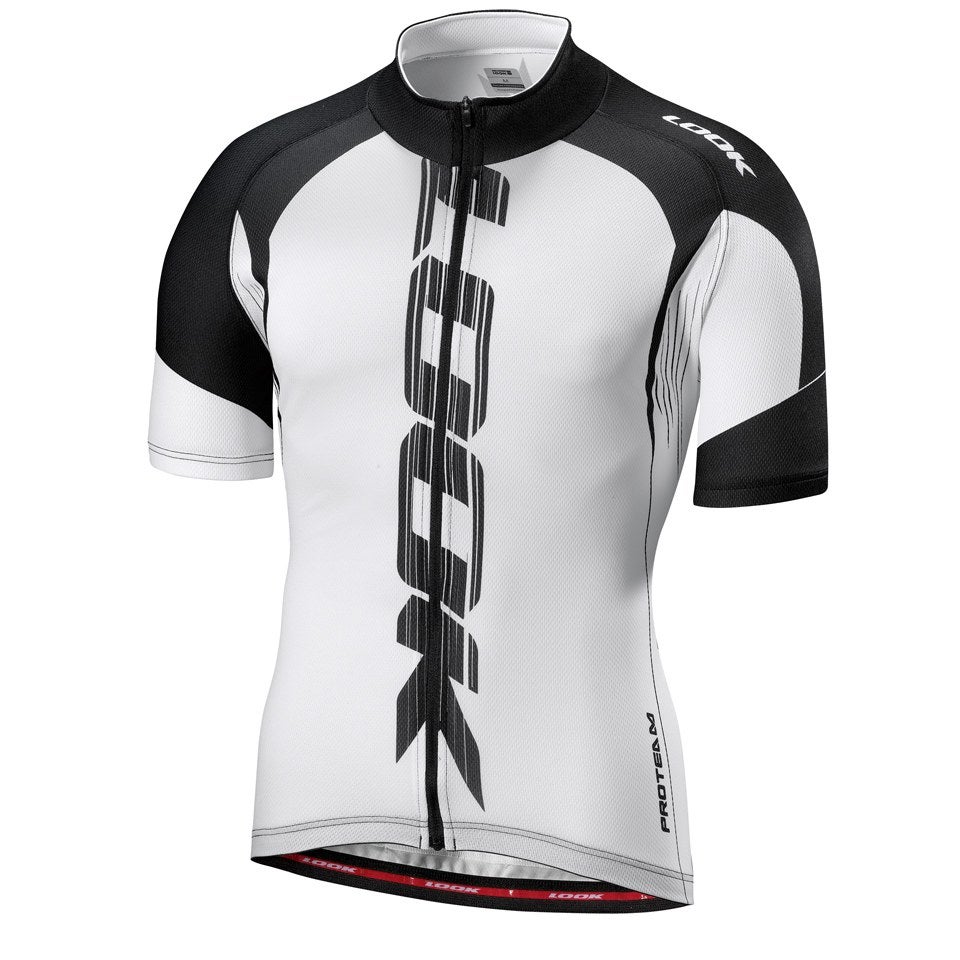 Look Pro Team Short Sleeve Jersey White Black ProBikeKit UK