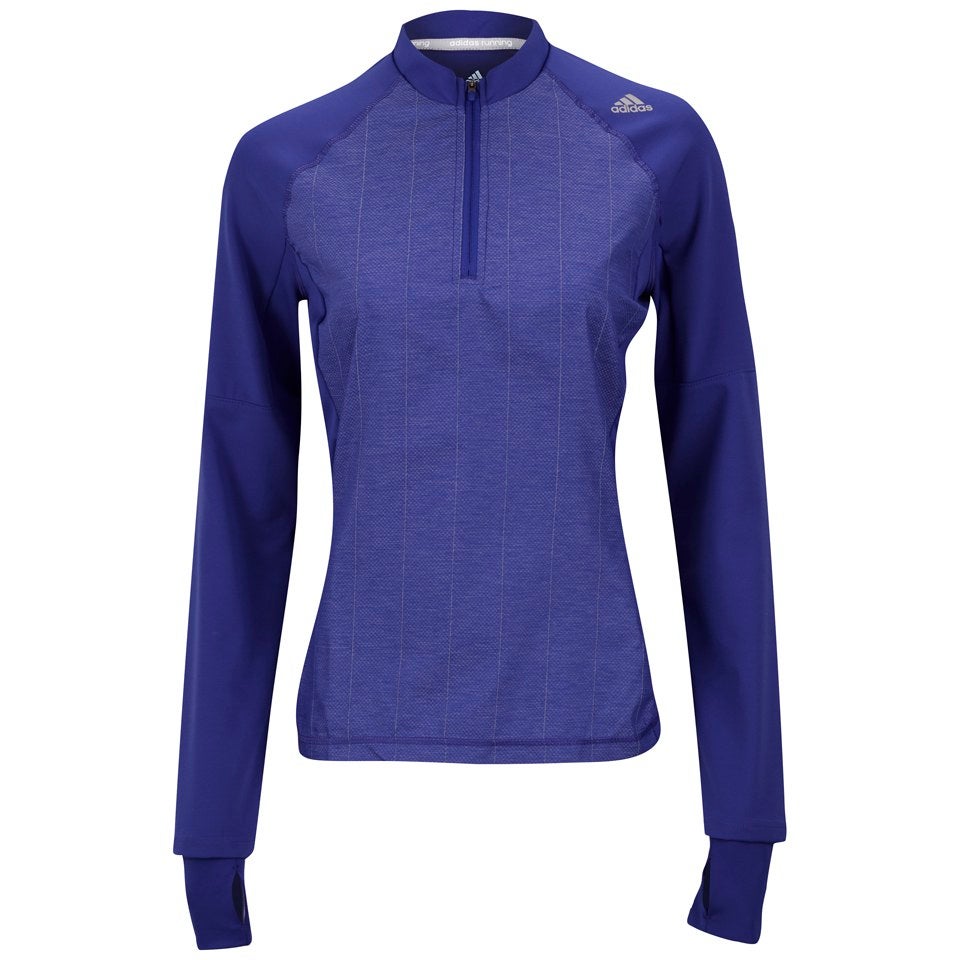 adidas Supernova Women's Storm Long Sleeve 1/2 Zip T-Shirt - Night Flash