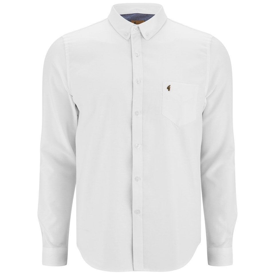 Gabicci Vintage Men's Button-Down Oxford Shirt - White