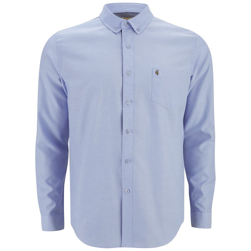 Gabicci Vintage Men's Button-Down Oxford Shirt - Sky