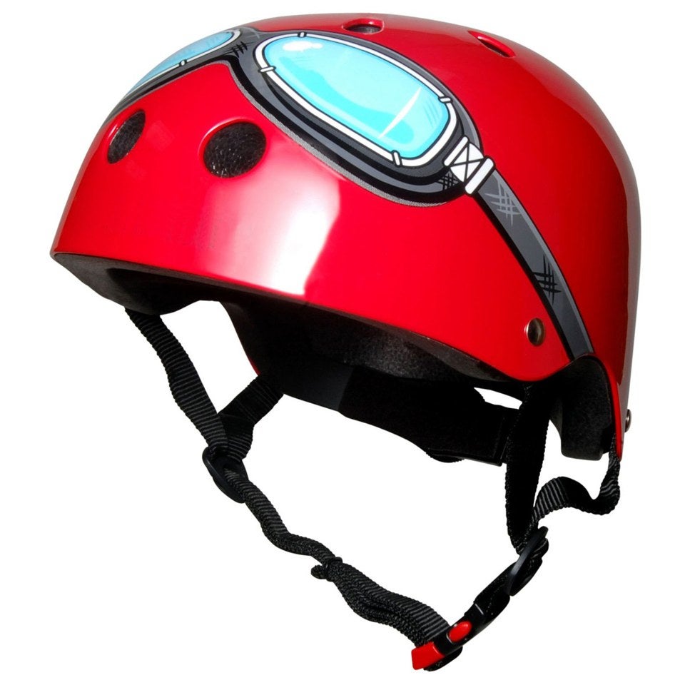 Kiddimoto Goggle Helmet - Red
