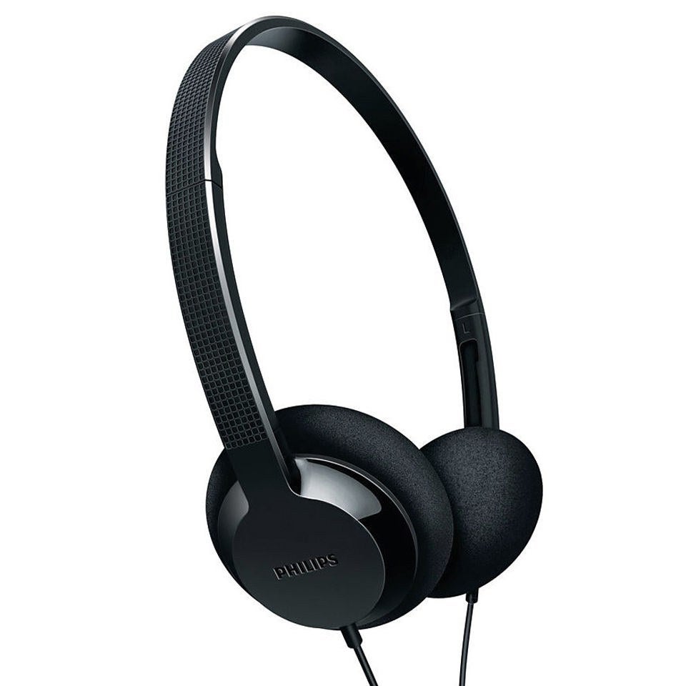 Philips SHL1000 10 Lightweight Headphones Black Grade A Refurb