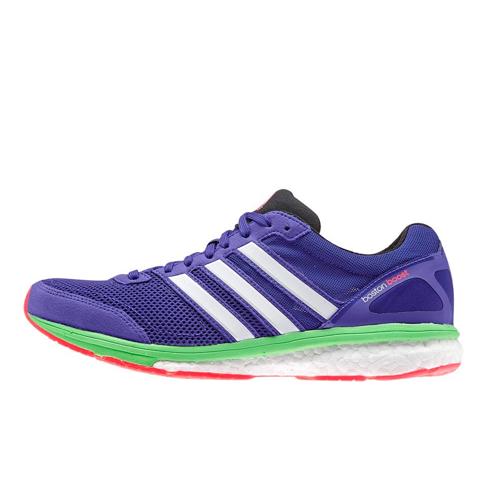 adidas Women's Adizero Boston 5 Running Shoes - Purple/Zero Met/Green