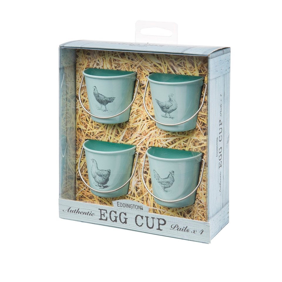 Eddingtons Egg Cup Buckets - Vintage Hens - Blue
