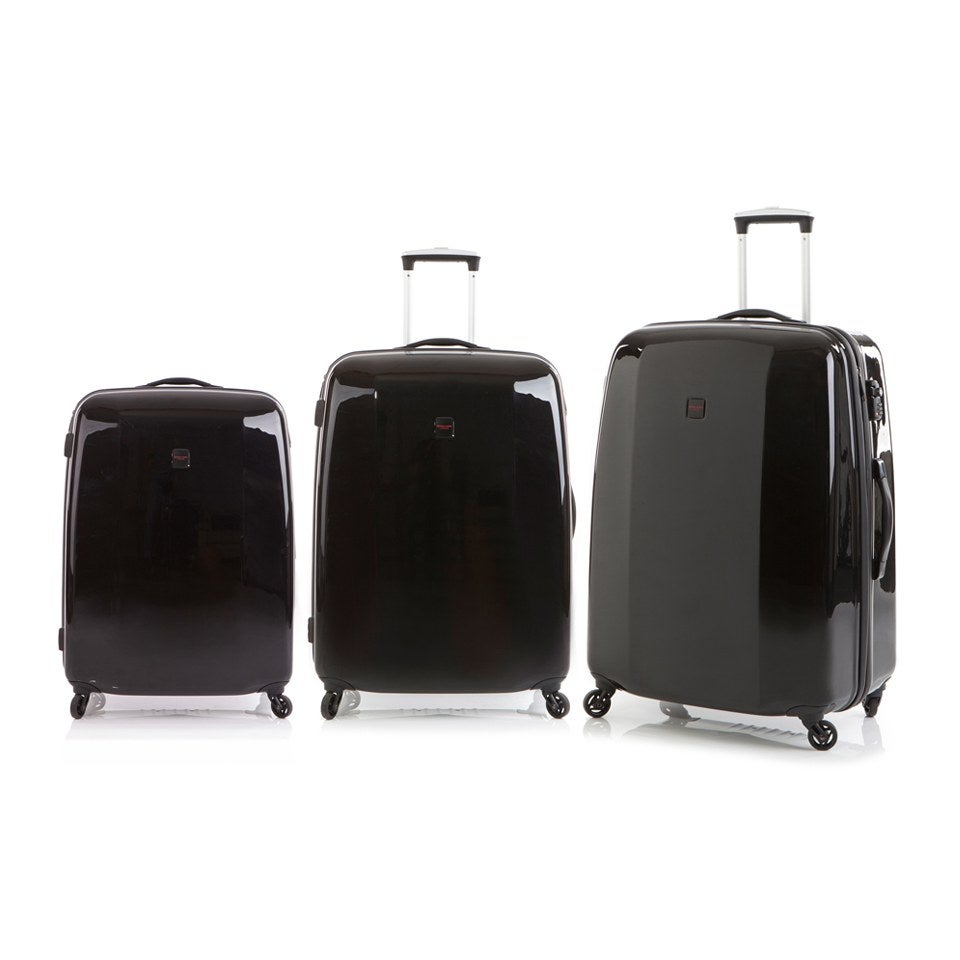 Redland '60TWO Collection' Hardsided Trolley Suitcase Set - Black - 75/65/55cm (3 Piece)