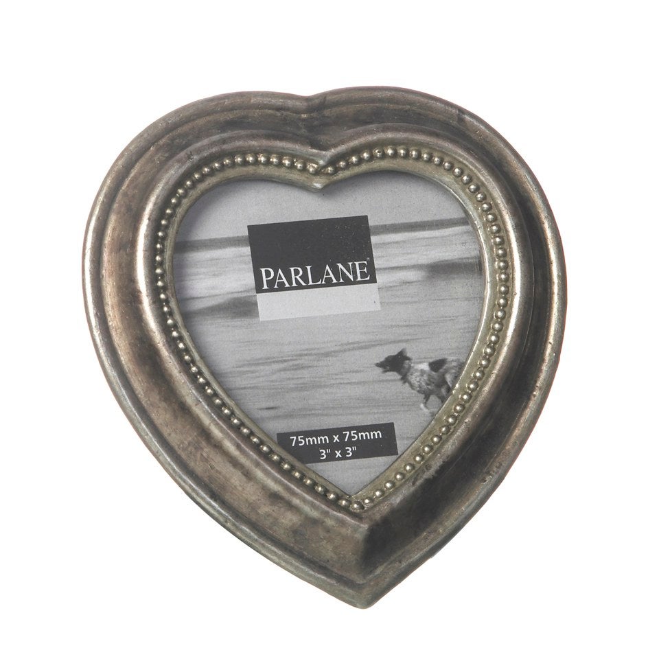 Parlane Heart Frame - Silver (H65xD65mm)