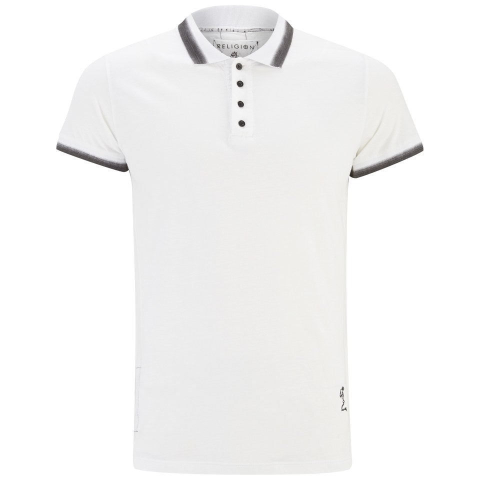 Religion Men's Fortune Short Sleeved Polo Shirt - White