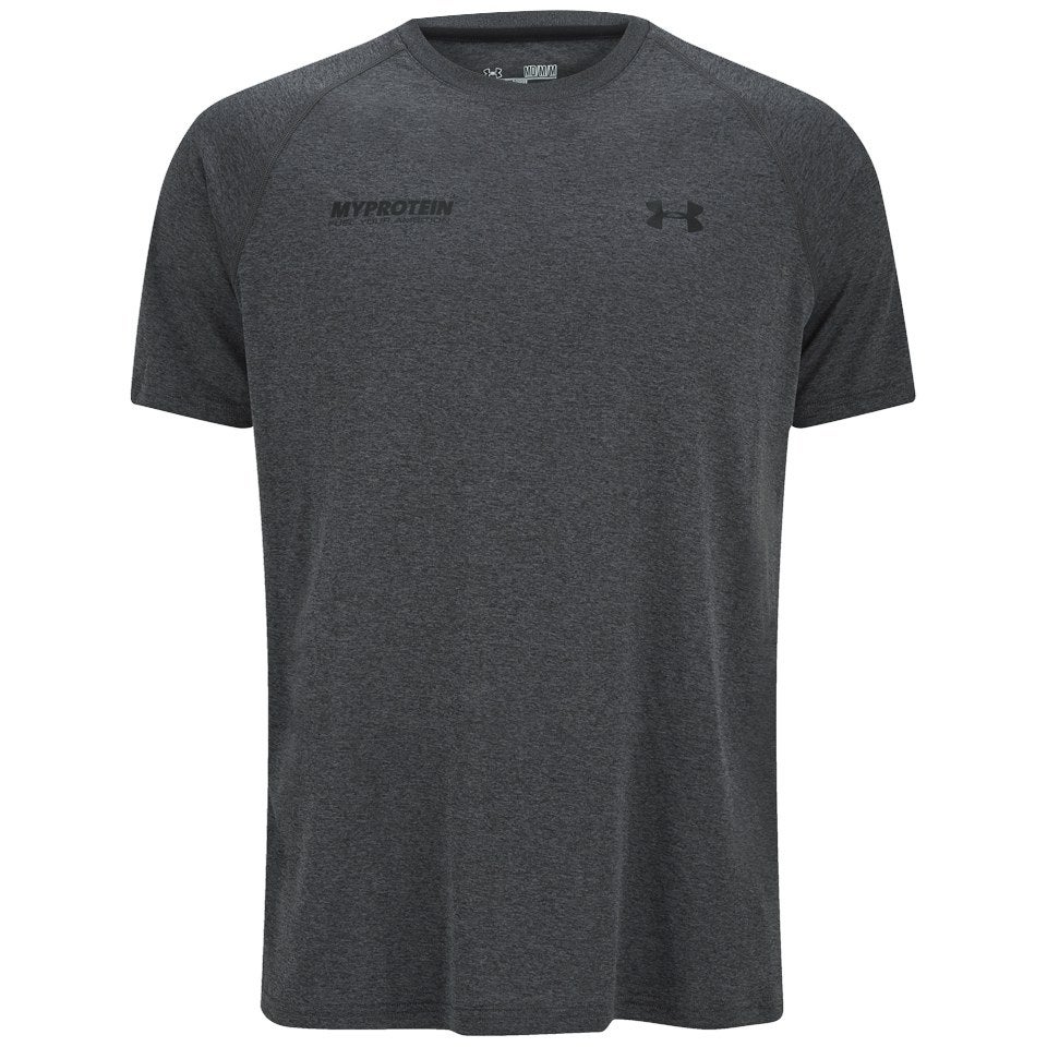 Myprotein Under Armour® Men's Tech™ T-Shirt - Carbon Heather/Black