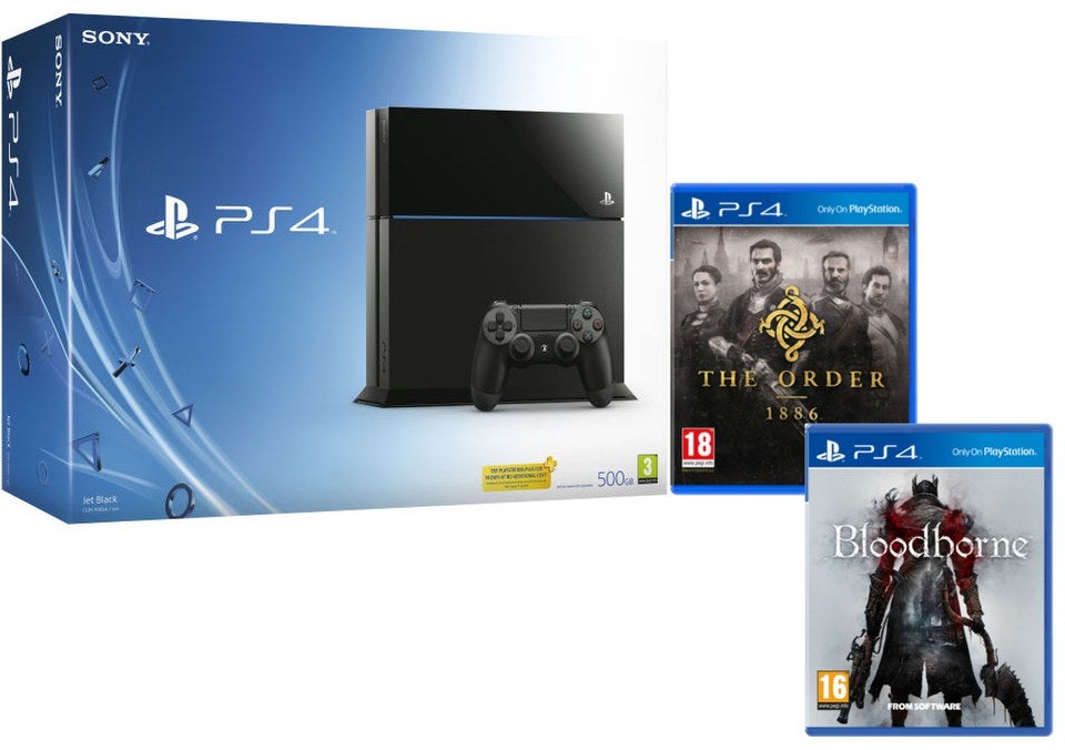 Sony PlayStation 4 500GB Console - Includes Bloodborne + The Order 1886
