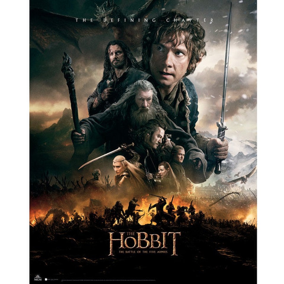 One Sheet Mini Poster 40cm x 50cm Hobbit Battle of the Five Armies 