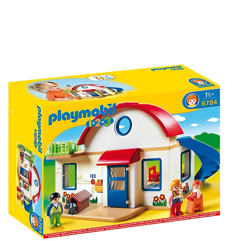 Blow Dot Clamp Playmobil 1.2.3 Suburban Home (6784) Toys - Zavvi US