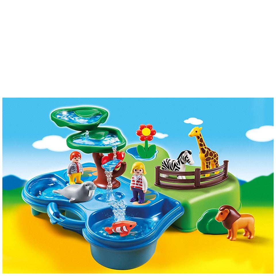 Playmobil 1.2.3 Take Along Zoo and Aquarium (6792) Toys - (日本)