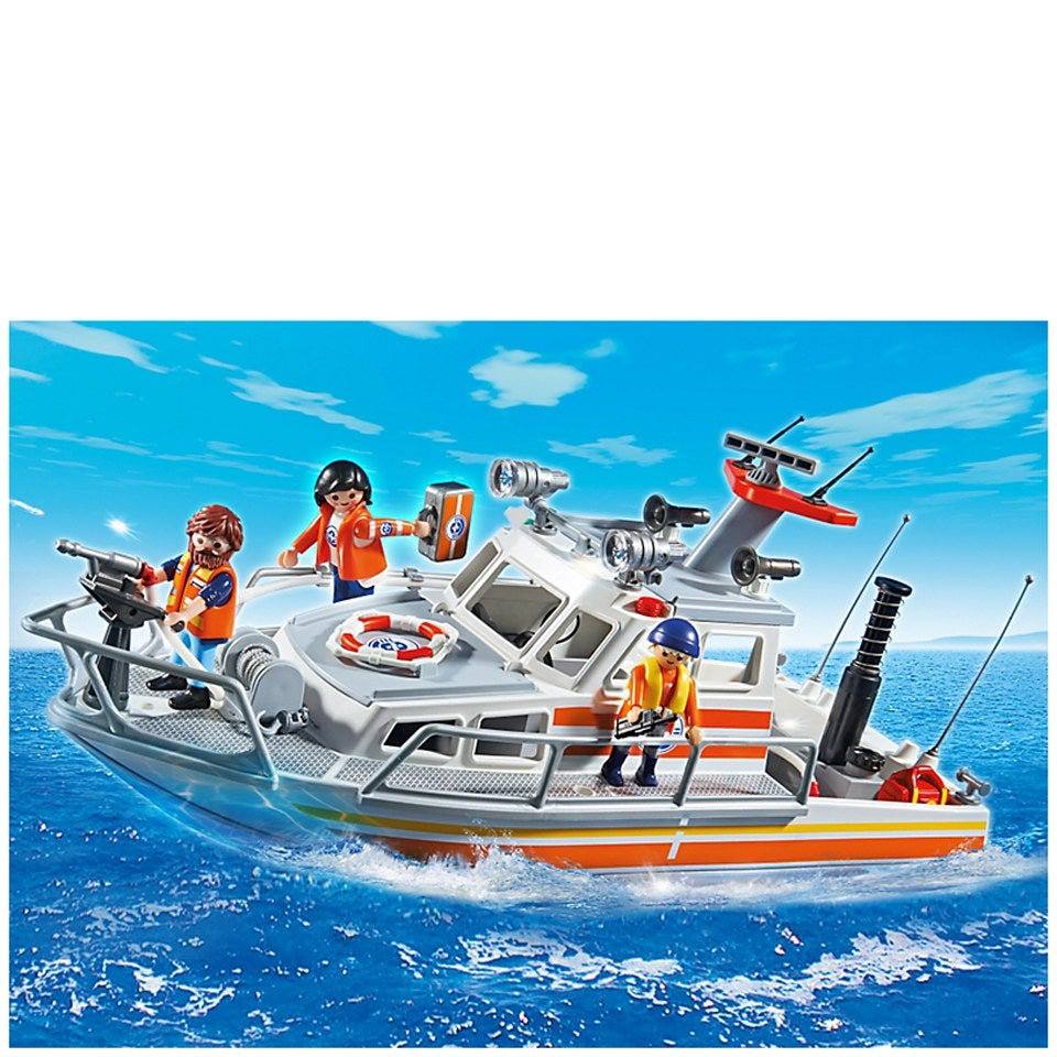 Playmobil Coast Guard Rescue Boat with Water Hose (5540)