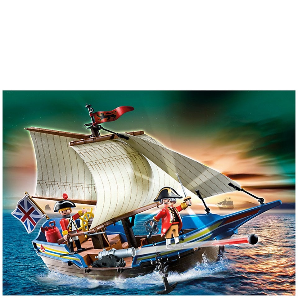 Playmobil -Bateau Pirate des Tuniques Rouges (5140) Toys