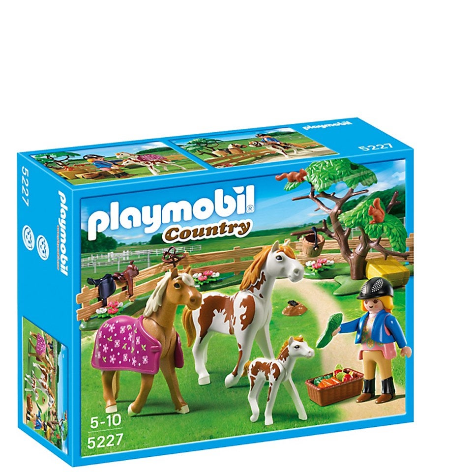 Playmobil Horse Farm Paddock with Horses and Pony (5227)
