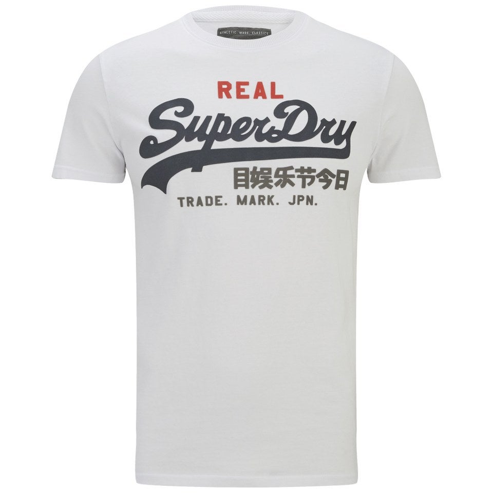 Superdry Men's Vintage Logo Tri-Colour Entry T-Shirt - Optic