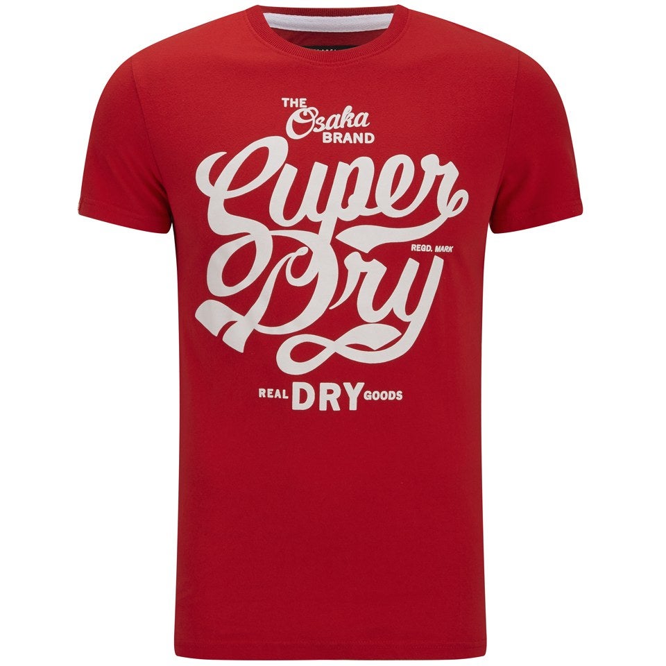 Superdry Men's Osaka Brand T-Shirt - Drop Kick Red