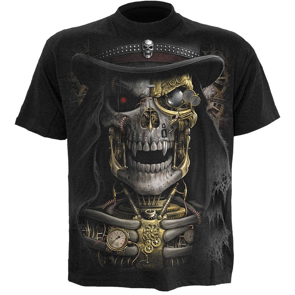 Spiral Men's STEAM PUNK REAPER T-Shirt - Black