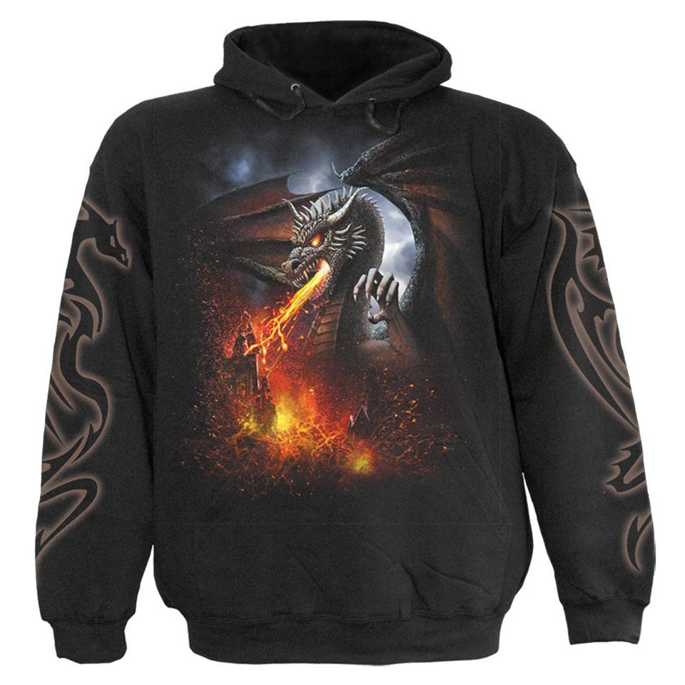 Spiral Men's DRAGON LAVA Hoody - Black
