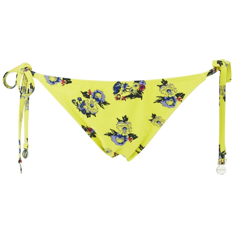 MINKPINK Women's Sunshine Nation Tie Side Brief Bikini - Yellow