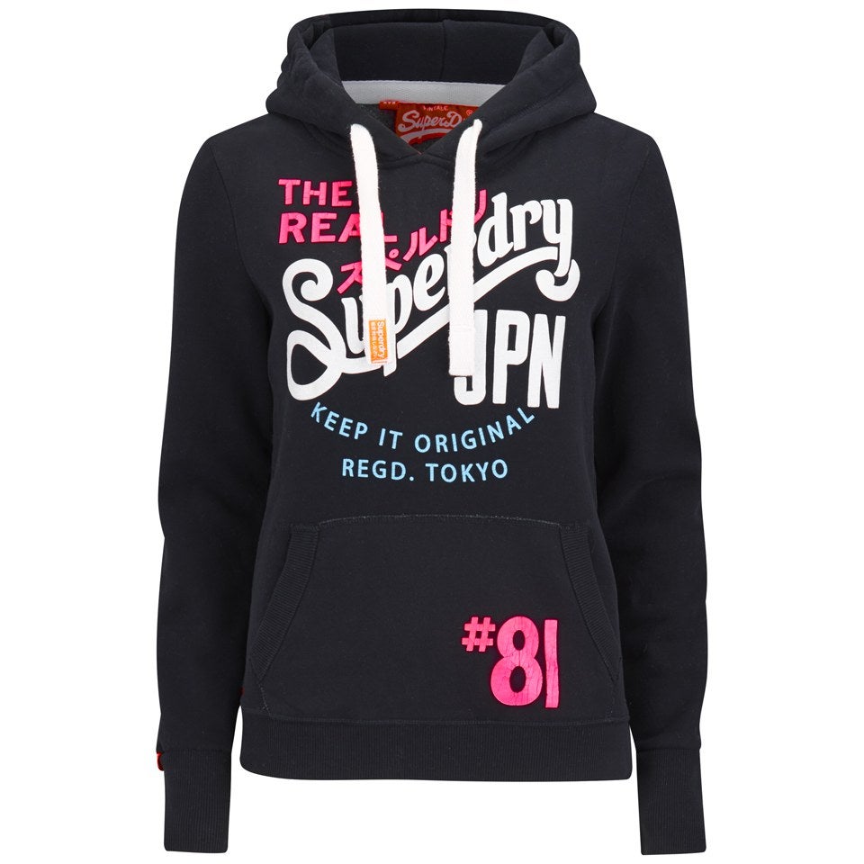 Superdry Women's Keep It Tri Colour Entry Hoody - Eclipse Navy