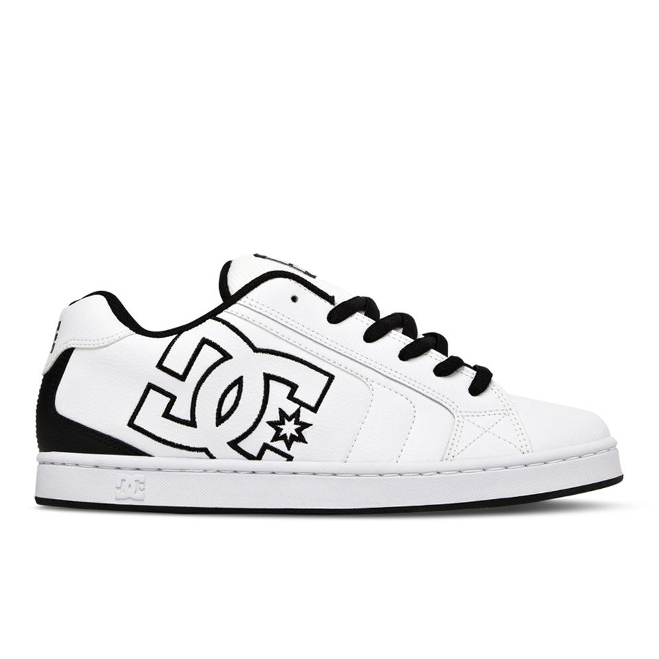 DC Shoes Men's Net Leather Mid Top Trainers - White