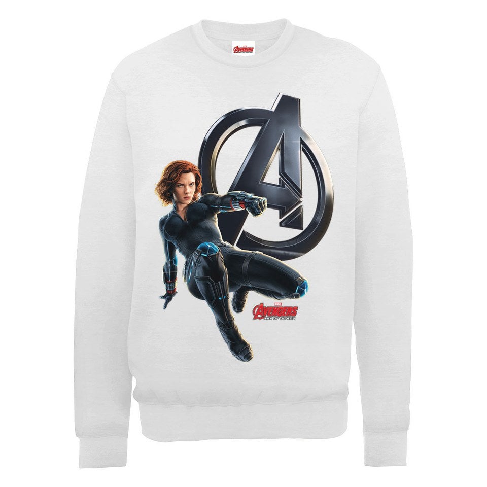 Marvel Avengers Age of Ultron Black Widow Sweatshirt - Ash Grey Merchandise  - Zavvi UK