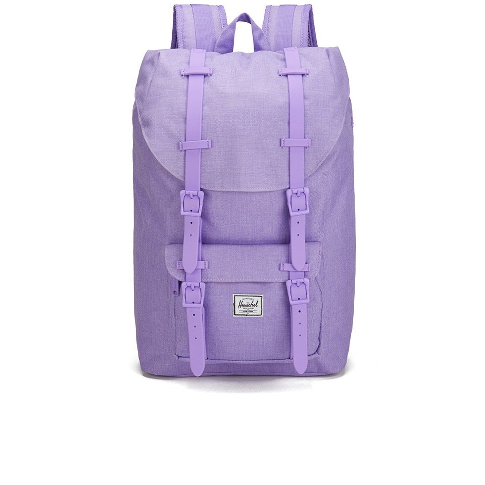 Herschel Supply Co.  Classics Little America Mid Volume Backpack - Electric Lilac Crosshatch Rubber