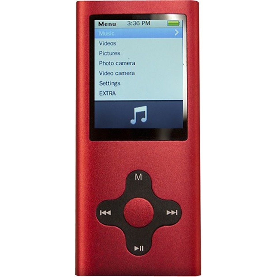 Mach Speed Eclipse-180G2 4GB MP3 Music and Video Player with FM Radio - Red