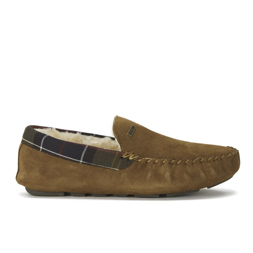 barbour camel slippers