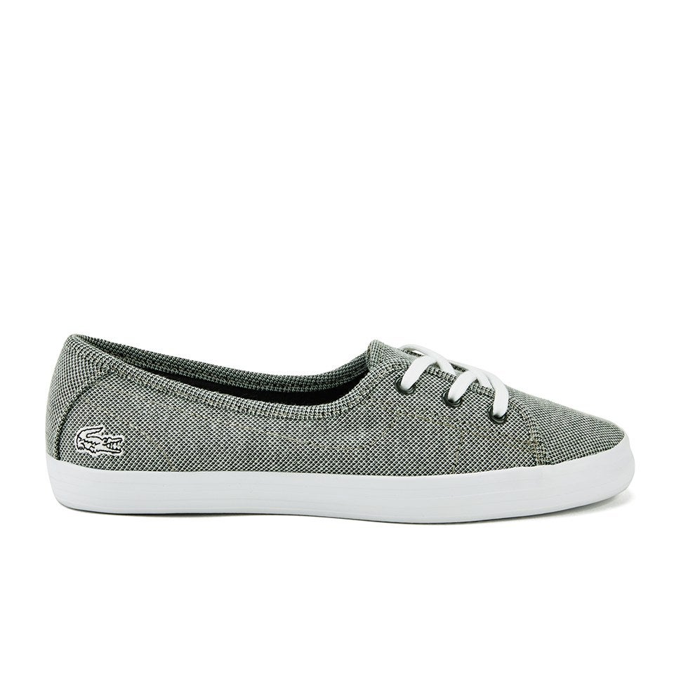 Lacoste Women s Ziane Chunky CRM Textile Slip On Pumps Grey TheHut