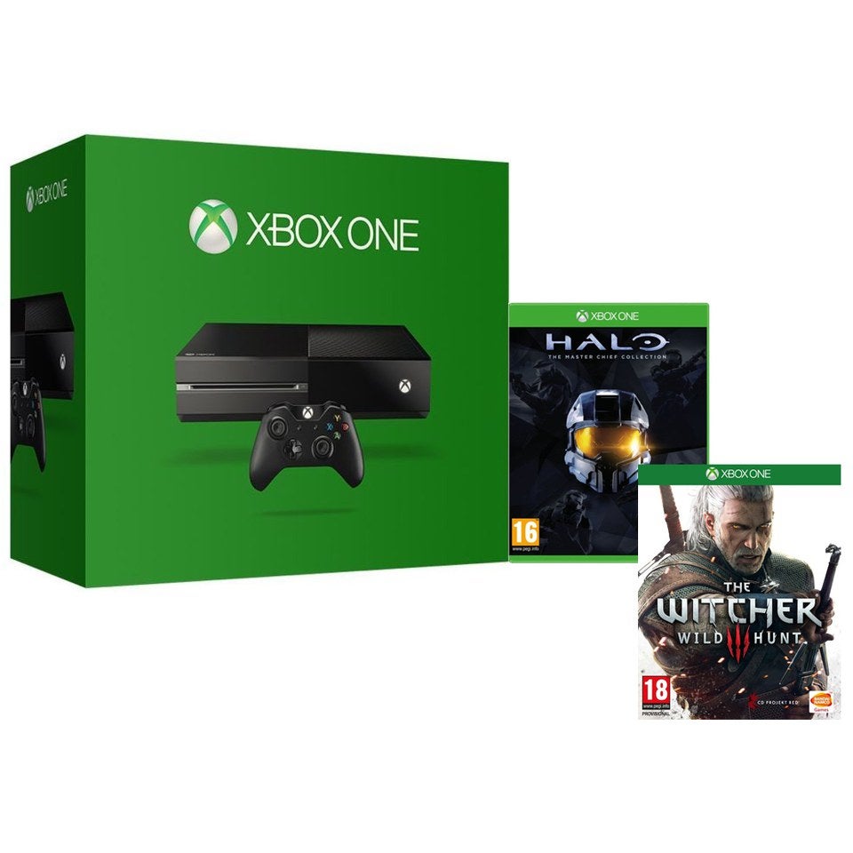 Xbox One Console - Includes Halo: The Master Chief Collection & The Witcher 3