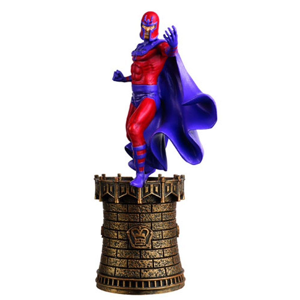 Marvel X-Men Magneto Black King Chess Piece with Collector Magazine