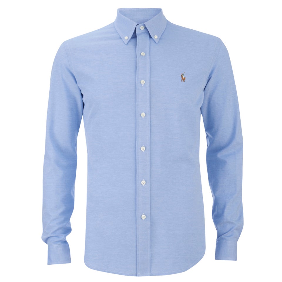 Polo Ralph Lauren Men's Pique Long Sleeve Button Down Shirt - Harbour ...