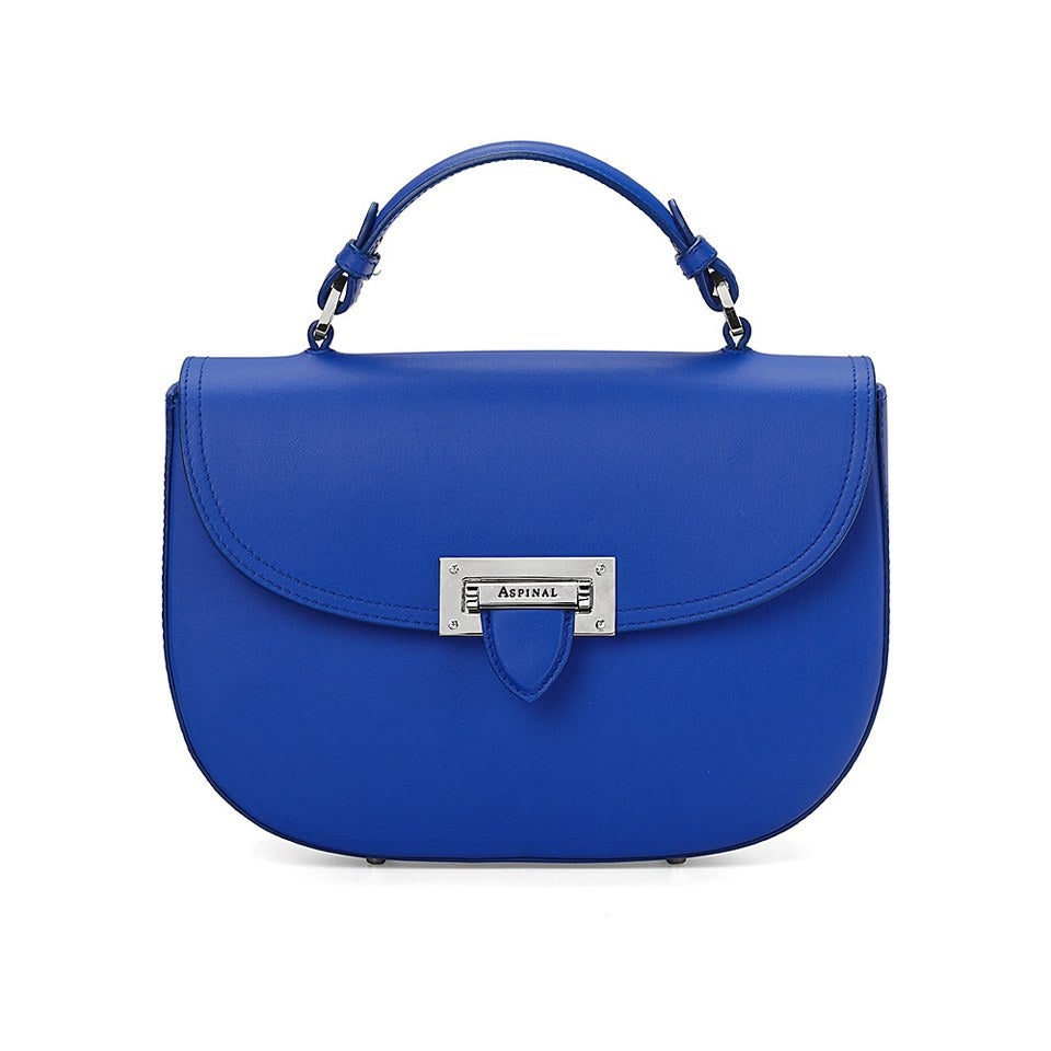 Aspinal of London Letterbox Saddle Bag Cobalt Blue TheHut