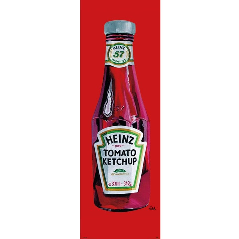 Heinz Tomato Ketchup 21 x 59 Inches Door Poster Merchandise Zavvi UK