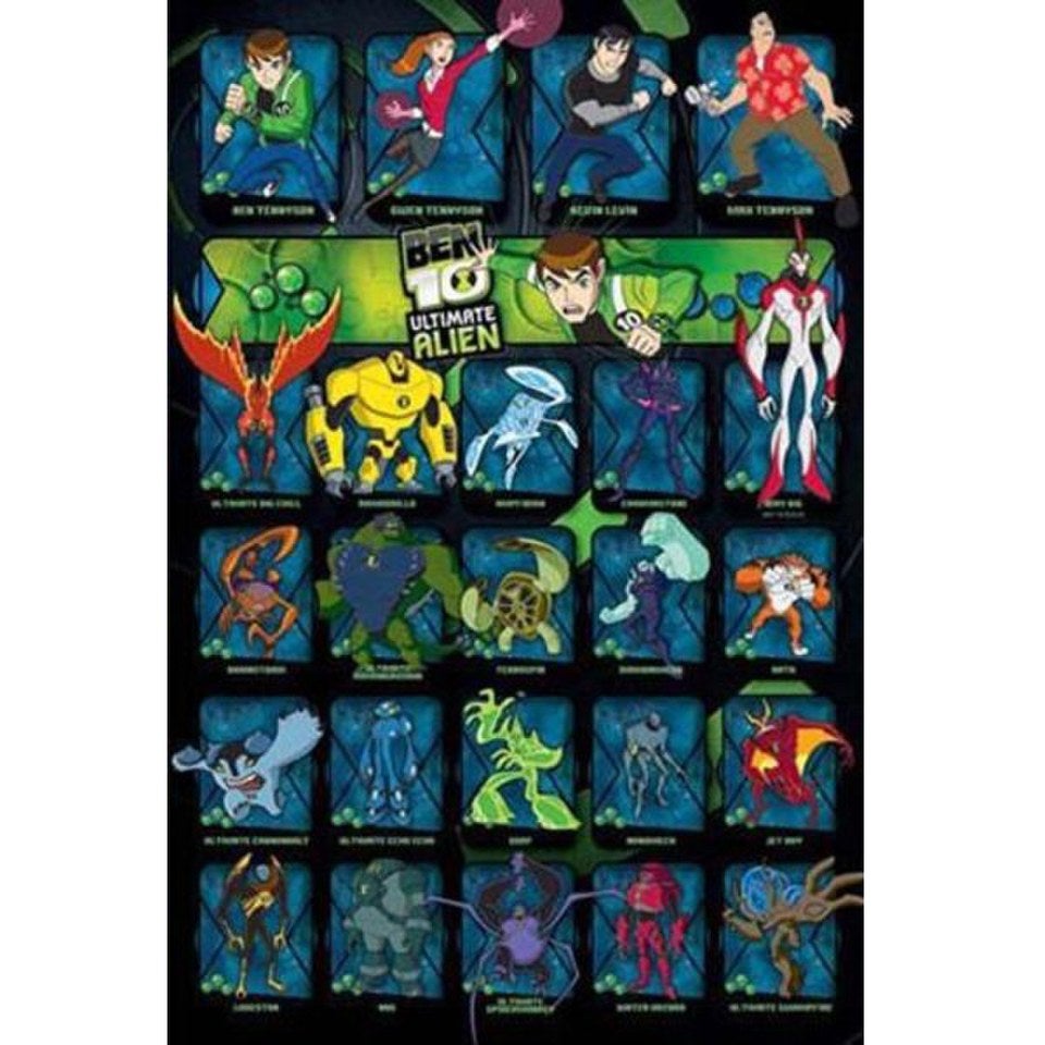 Ben 10 Ultimate Alien Characters - 24 x 36 Inches Maxi Poster ...